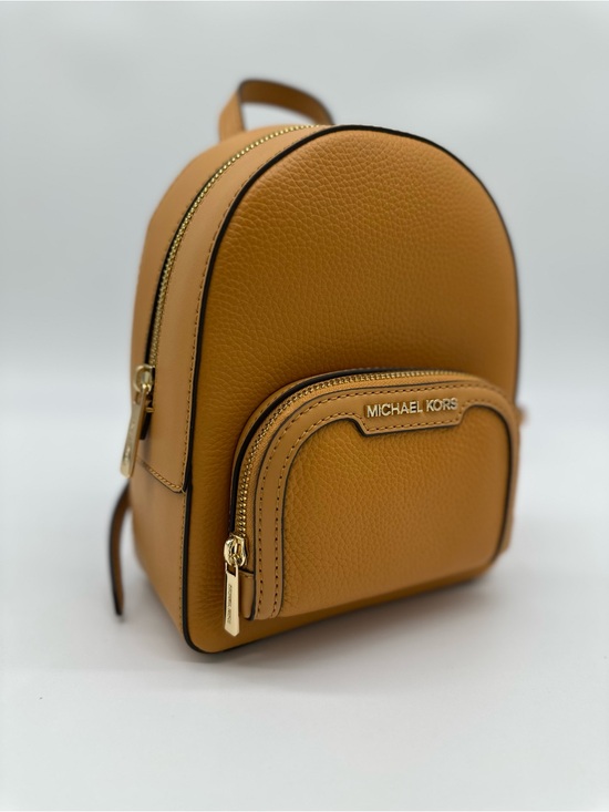 Michael Kors Mini Backpack in Camel Brown with Gold Hardware main image 10